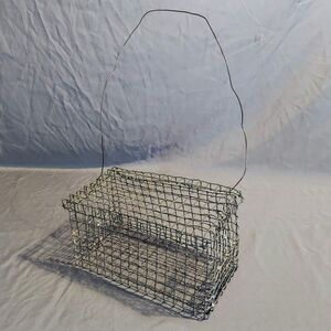 Vintage Rusty Metal Homemade Wire Rodent Rat Trap Wire Crab Cage